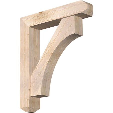 Ekena Millwork Westlake Craftsman Smooth Bracket w/ Offset Brace, Douglas Fir, 7 1/2"W x 38"D x 44"H BKT0806X38X44WTL04SDF